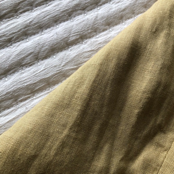 Zara pure linen pull on cropped pants. Sz S - Picture 2 of 4